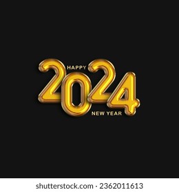 Happy new year 2024 background. Vector illustration.