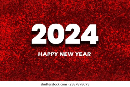 Happy new year 2024 background and new year greeting card design, illustration and art