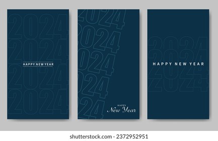 Happy New Year 2024 Bundle Flat Template