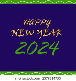 happy new year 2024, bye bye 2023, happy new year design