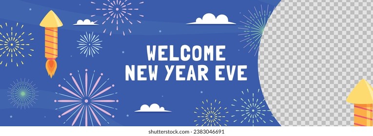 Happy New Year 2024. 2024 New Year celebration. Happy New Year 2024 background. Cartoon Vector illustration Template design for Poster, Banner, Greeting, Card, Flyer, Cover, Post. new year party.