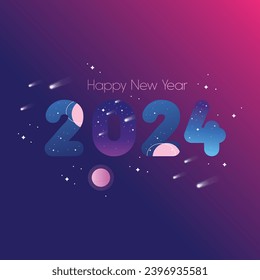 happy new year 2024 contrast dynamic