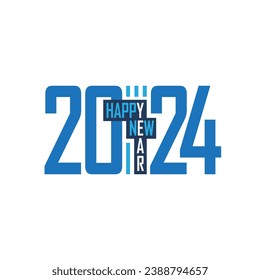 Happy New Year. 2024. Crossword puzzle.