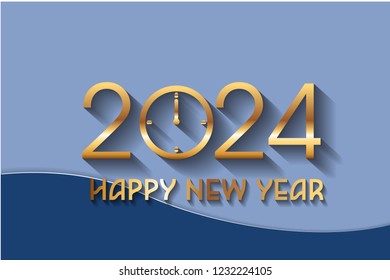 Happy New Year 2020 Golden Luxury Stock Vector (Royalty Free ...