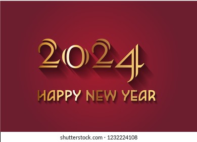 Happy New Year 2025 Design Stock Vector (Royalty Free) 1234167208 ...