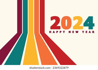 Happy new year 2024 design, Happy New Year Background Design. 2024 Happy New Year Lettering 