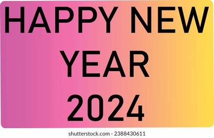 Happy new year 2024 design. With colorful truncated number illustrations. Premium vector design for poster, banner, greeting and new year 2024 celebration.
