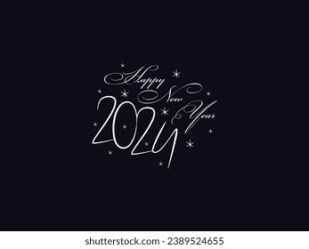 Happy New Year, 2024 Happy New Year, New Year Design, Happy New Year 2024, Holiday 2024, Congratulation 2024, Unique Holiday Design