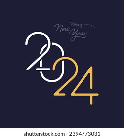 happy new year 2024 design