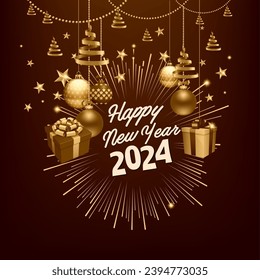 happy new year 2024 design