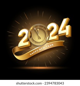 happy new year 2024 design