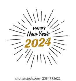 happy new year 2024 design