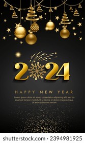 happy new year 2024 design