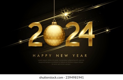 happy new year 2024 design