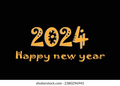 Happy new year 2024 designe.