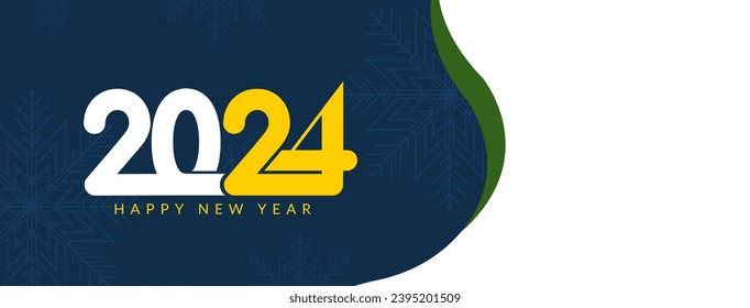 Happy new year 2024 elegant creative banner design vector