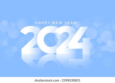 happy new year 2024 festive greeting card design vector