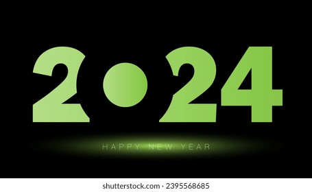 Feliz Año Nuevo 2024 Color del degradado