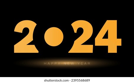 Happy New Year 2024 Gradient color
