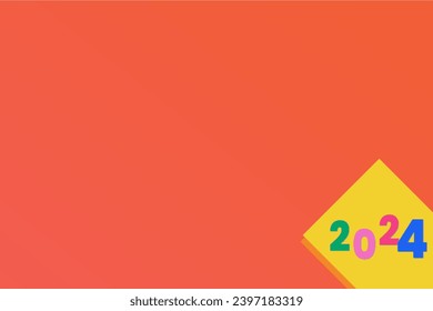 Happy new year 2024  greeting concept for 2024 new year celebration. Happy new year background template.