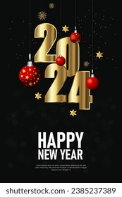 Happy New Year 2024 is the joyous celebration of the beginning of the year 2024.