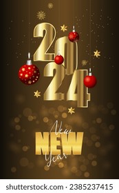 Happy New Year 2024 is the joyous celebration of the beginning of the year 2024.