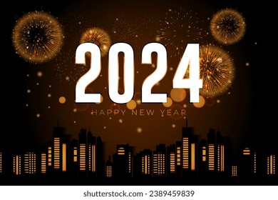 Happy New Year 2024 is the joyous celebration of the beginning of the year 2024.