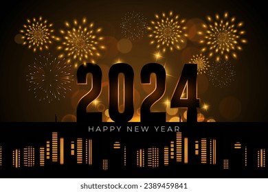 Happy New Year 2024 is the joyous celebration of the beginning of the year 2024.