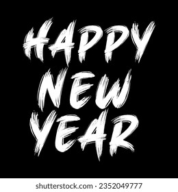 Happy New year 2024 lettering vector.