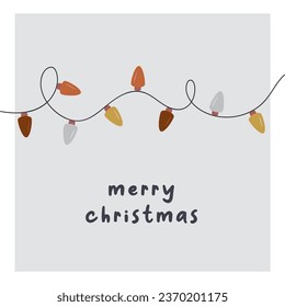Happy New Year 2024. Minimalistic card design. Set for branding cover, card, posters. Card template