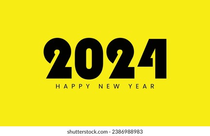 Happy New Year 2024 text | Happy New Year Latter | New Year Text | Happy New Year vector