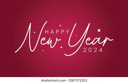 Happy New Year 2024 text | Happy New Year Latter | New Year Text | Happy New Year vector