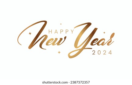 Happy New Year 2024 text | Happy New Year Latter | New Year Text | Happy New Year vector