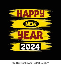 Happy new year 2024 tshirt design