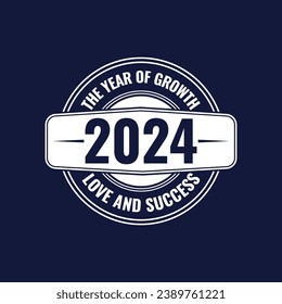 Happy new year 2024 t-shirt design