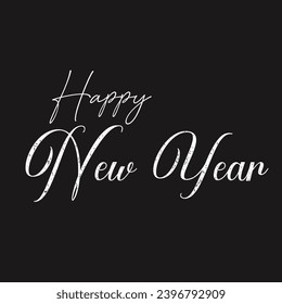 Happy New Year 2024 Typography