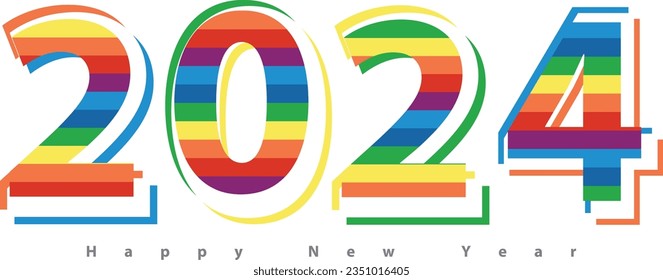 happy new year 2024, vector background for happy new year 2024 celebration