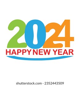 happy new year 2024 vector