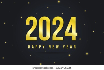 Happy New Year 2024. New Year Vector Design. EPS10