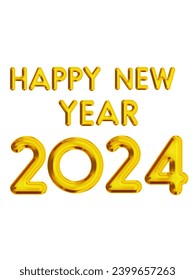 HAPPY NEW YEAR 2024 VECTOR