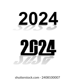 happy new year 2024 vector design