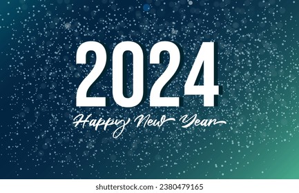 Happy New Year 2024. New year's eve. Happy new year vector suitable for banner, greetings card. New Year party vector.