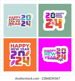 happy new year 2024. new year's eve party 2024. new year greeting cards with family, friends and relatives are more meaningful and fun