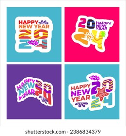 happy new year 2024. new year's eve party 2024. new year greeting cards with family, friends and relatives are more meaningful and fun