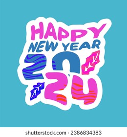 happy new year 2024. new year's eve party 2024. new year greeting cards with family, friends and relatives are more meaningful and fun