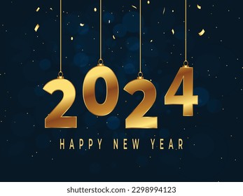 Happy new year 2024.Celebrating New Beginnings in 2024