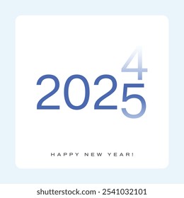 Happy new year 2025 background for social media post
