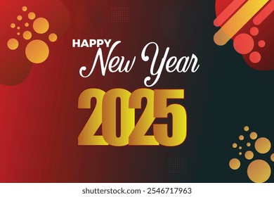 Happy new year 2025 background banner. Happy new year 2025 design.
colorful truncated number illustrations. Premium vector design 2025. New Year greetings and celebrations. Annual conference banner