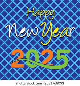 Happy new year 2025 background banner. Premium vector design for Happy New Year 2025 greetings and celebrations.