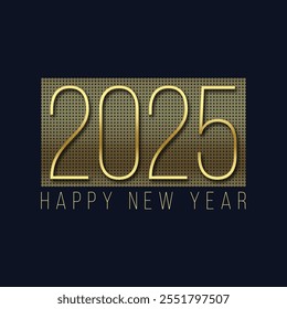 Happy new year 2025 background illustration. New year 2025 web banner template